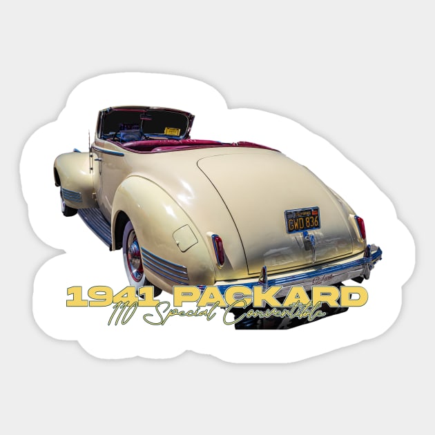 1941 Packard 110 Special Convertible Sticker by Gestalt Imagery